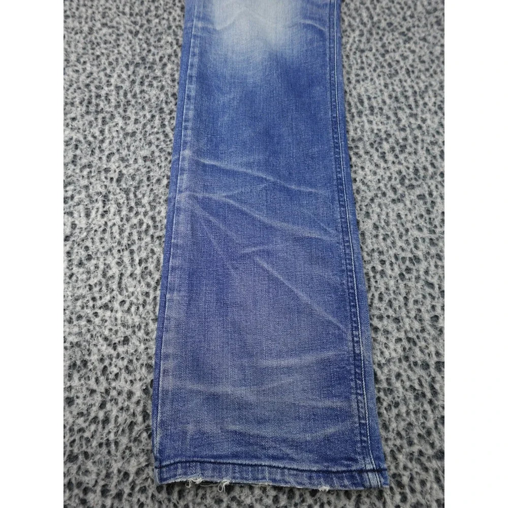 DPSR Denim Peoples Republic Jeans Mens XL Blue Straight Leg Faded Distressed